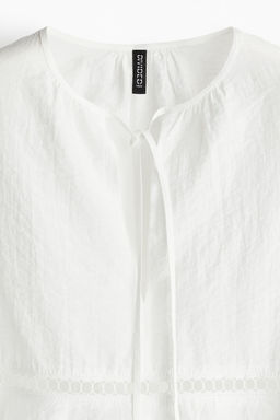 Blusa oversize con inserciones de encaje - H&m фото 7