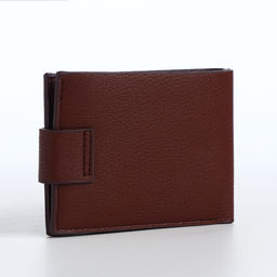Портмоне мужское на магните, отдел для карт, монет, коричневое