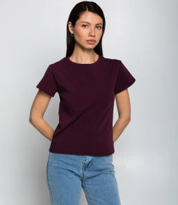 Футболка #КТ250361, сливовый