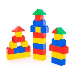 Конструктор строительный XXL, 36 элементов + соединитель (30 элементов) - Полесье фото 4