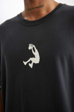 DeFactoFit Футболка оверсайз с круглым вырезом и короткими рукавами Shaquille ONeal  фото 8