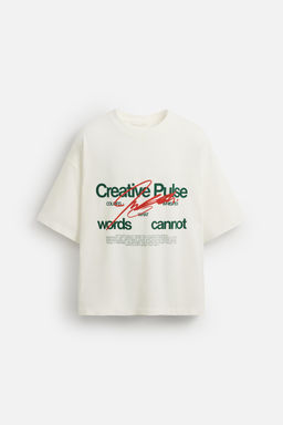 SLOGAN PRINT T-SHIRT - Zara фото 6