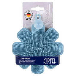 51849 GIPFEL Губка силиконовая CLEAN SERIES для мытья посуды, 12 см. Цвет: голубой  фото 2