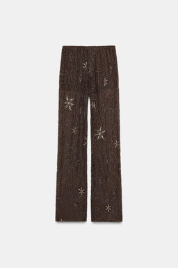 BEADED SEQUIN TROUSERS - Zara фото 11