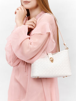 LACCOMA сумка AC573-бежевый эко кожа хлопок  фото 5