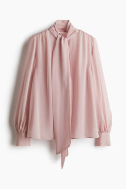 Blusa de gasa con lazada - H&m фото 5