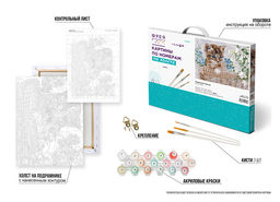 ФРЕЯ PNB/PM-194 Набор для раскрашивания по номерам 40 х 30 см Пушистый малыш  фото 7