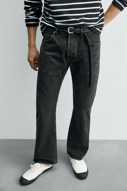 JEANS STRAIGHT FIT BOOTCUT AARON LEVINE X ZARA / Negro  фото 6