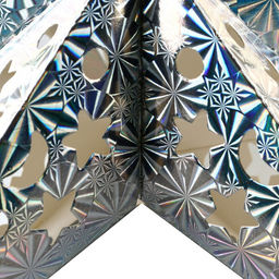 Новогоднее ёлочное украшение звезда с гирляндой «Космическое небо», 45×45 см, модель G-12