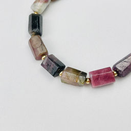 Браслет из Турмалина микс 16,5 см + - Радуга самоцветов фото 3
