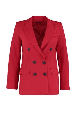 TRENDYOLMILLA K?rm?z? Dokuma Astarl? Kruvaze Kapama Blazer Ceket TWOAW23BC00019  фото 6