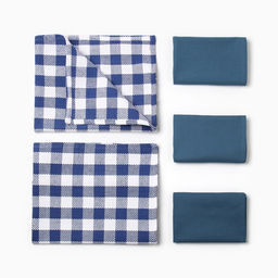 Кухонный набор «Этель» МИКС: полотенце 42×67 см - 2 шт., салфетка 40×40 см - 3 шт., 100% хлопок