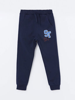 Beli Lastikli Bask?l? Erkek ?ocuk Jogger E?ofman Alt?