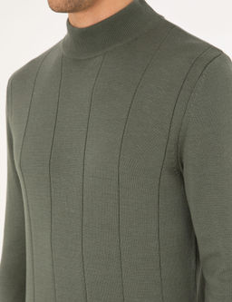 Duman Slim Fit Yar_m Bal_k__ Yaka Triko Kazak