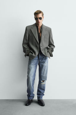 LIMITED EDITION 100% WOOL HOUNDSTOOTH BLAZER