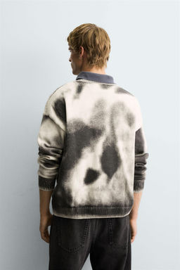 ABSTRACT PRINT WASHED JUMPER - Zara фото 3