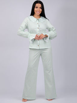 Пижама "Алези 2" зелёная, трикотаж