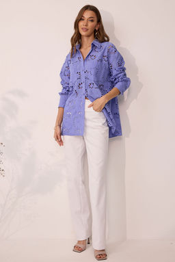 Блуза LYUSHe 4050 лаванда  фото 4