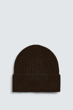 GORRO PUNTO MEZCLA LANA / Marr?n / Topo