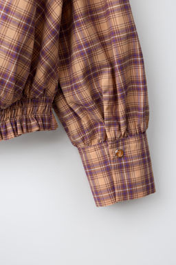 CAMISA CUELLO SUBIDO GOMAS / Naranja - Zara фото 6