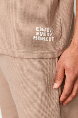 TRENDYOL MAN Mavi Regular Fit Waffle Sortlu Pijama Tak?m? TMNSS23PT00032 - Trendyolmilla фото 53