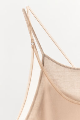 TOP HALTER EFECTO DOBLE TUL / rosa claro - Zara фото 7