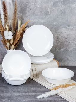 Столовый набор 13 предметов Глэйд белый 14 FLYGP756575 (WHITE) (уп 4) - Галеонтрейд фото 2