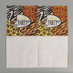 Набор посуды Сафари Party: салфетки 20 шт., стаканы 6 шт., тарелки 6 шт. - Страна карнавалия фото 12