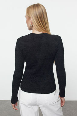 TRENDYOLMILLA Siyah Basic Tuylu Triko Kazak TWOAW25KZ00198