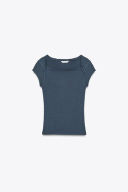 COTTON MODAL T-SHIRT - Zara фото 20