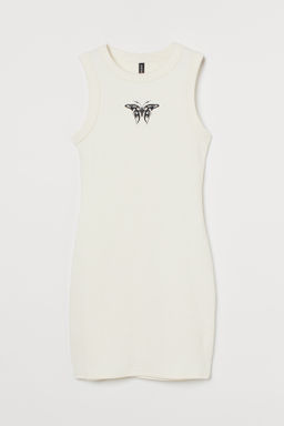 Vestido sin mangas con motivo - H&m фото 2