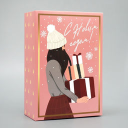 Цена за 2 шт. Коробка подарочная новогодняя складная «С Новым годом», 16×23×7.5 см