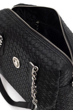 Женская черная сумка через плечо Неожиданная скидка в корзине