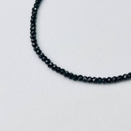 Браслет из черного Турмалина "Шерл" 18 см +