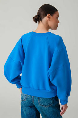 Арт. 15110/4 Свитшот женский укороченный one size (42-50) Цвет:Голубой - Калинка фото 4