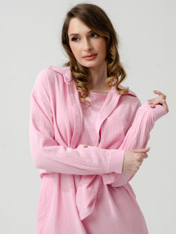 Женское платье муслин розовое 2319 (8)