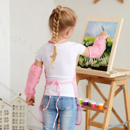 Фартук детский с нарукавниками Этель Радуга, 49 х 39 см  фото 7