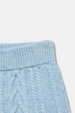 80% WOOL CABLE KNIT SHORTS SKI COLLECTION - Zara фото 16