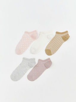 Desenli Kad?n Patik ?orap 5li