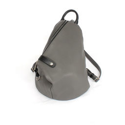 Рюкзак жен искусственная кожа ADEL-209/1в, 1отд+карм/перег, серый/черный флотер 256174