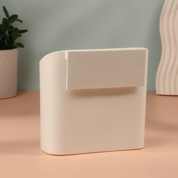 Цена за 3 шт. Органайзер настенный, 2 секции, с клеевой основой, 16.7×6.9 см, белый