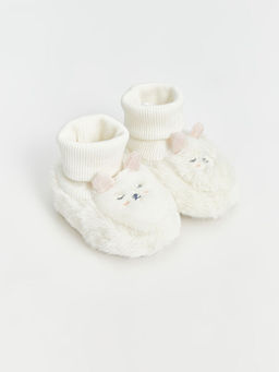 Nak?? Detayl? ?orapl? K?z Bebek Y?r?me ?ncesi Ev Ayakkab?s?