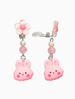 Комплект детский «Выбражулька» 3 предмета, клипсы, бусы, ободок, крлики, цветной