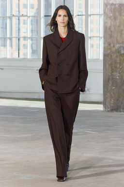 DOUBLE-BREASTED BUTTON BLAZER ZW COLLECTION