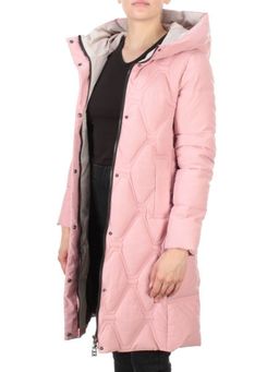 2158 PINK Пальто зимнее облегченное женское YINGPENG (150 гр .холлофайбер) - Fashion фото 7