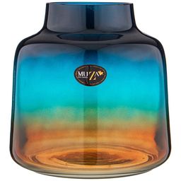 ВАЗА LEONA BLUE AMBER ВЫСОТА 20 СМ