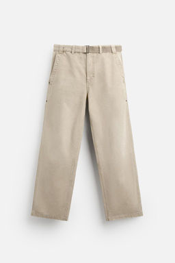 FADED CANVAS TROUSERS - LIMITED EDITION - Zara фото 6