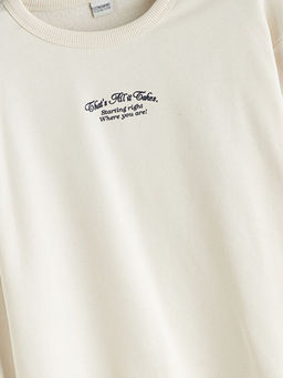 Bisiklet Yaka Erkek ?ocuk Sweatshirt