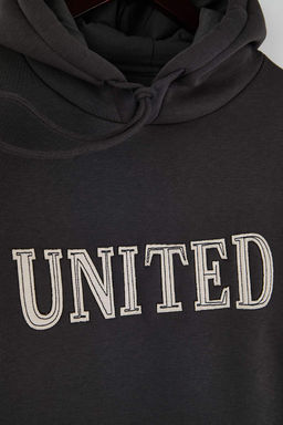 Lacivert Oversize/ Genis Kesim Aplike Nak?sl? Sweatshirt TMNAW26SW00056 - Trendyolmilla фото 8