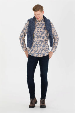 U. S. Polo Assn Мужская рубашка с длинным рукавом Stone - U.s. polo assn фото 8